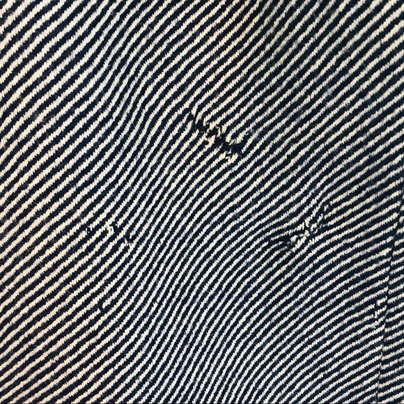 Vintage Navy & White Striped Skirt - Picture 3 of 3